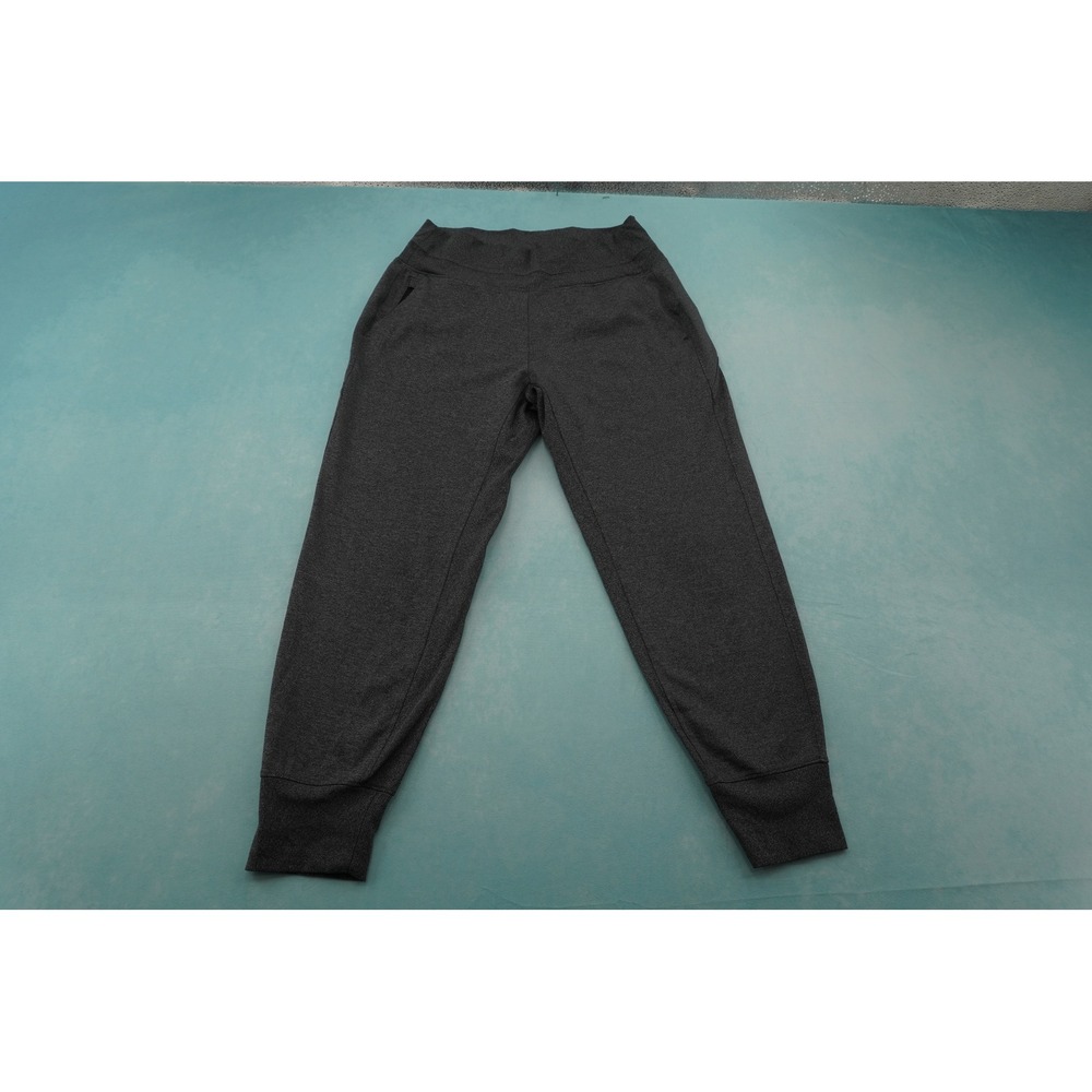 Athleta Womens Charcoal Gray Heather Jogger Pants Size M Pockets Tapered Leg